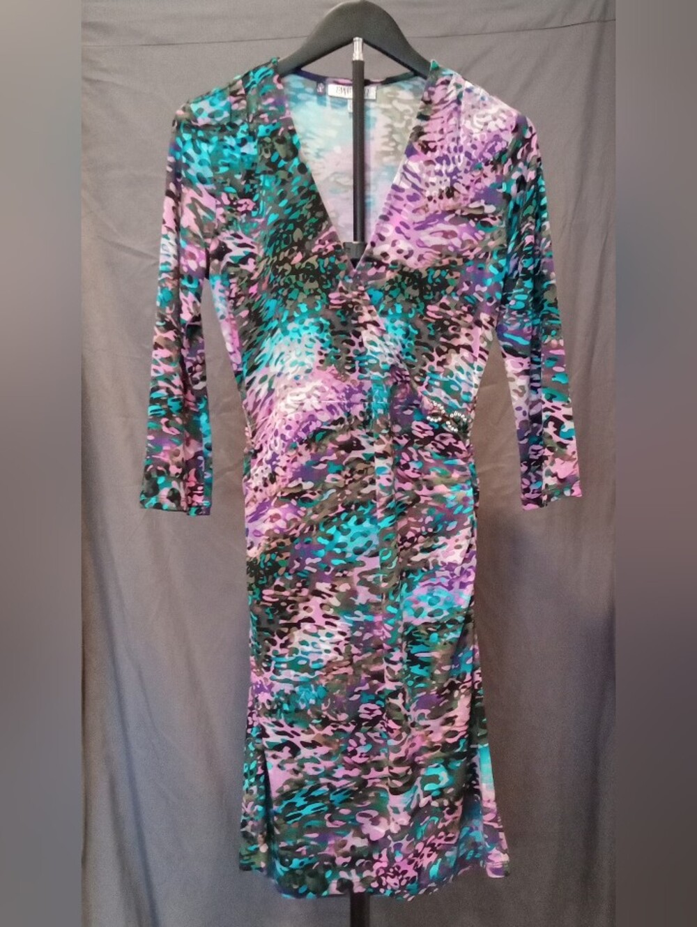 Jennifer Lopez Colorful Abstract Print Dress Women's Size S